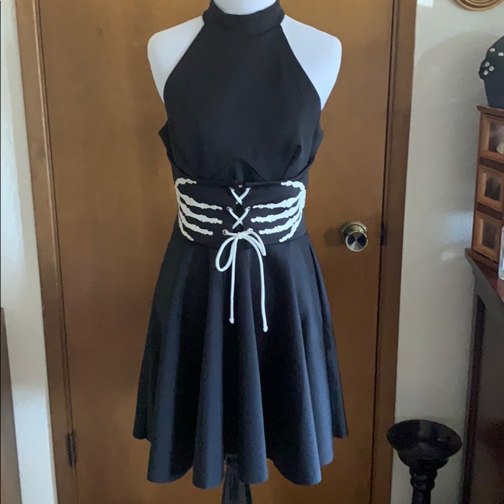 Skeleton corset dress